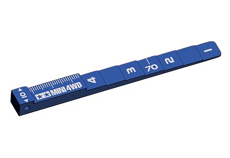 Tamiya 94775 - JR Mini 4WD Setting Gauge - Blue