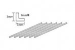 Tamiya 70204 - Plastic Beams 3mm L-Shaped - Clear 6pcs