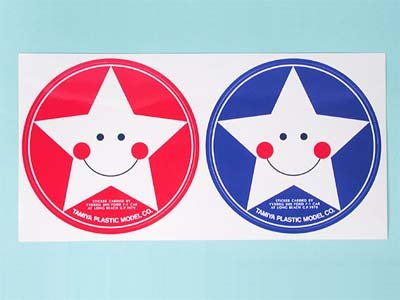 Tamiya 9966745 - Smile Round Logo Sticker 110x210mm