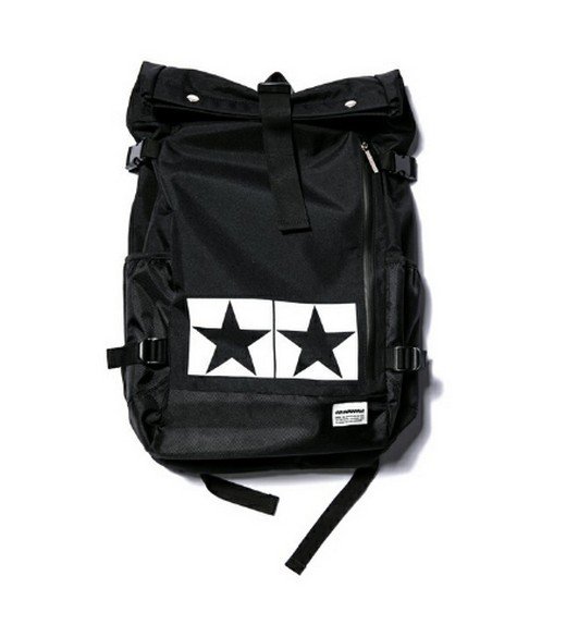 Tamiya 67266 - Black Tamiya x Jun Watanabe/ZOZOTOWN Tamiya Roll Top Bag/Backpack