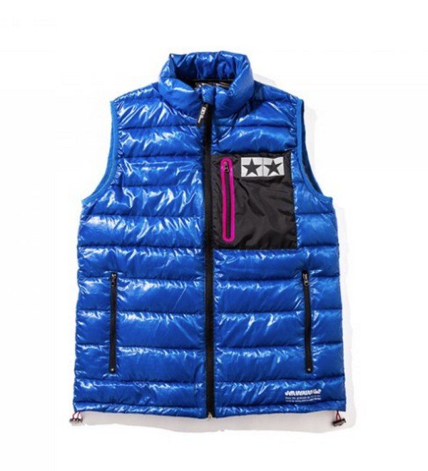 Tamiya 67400 - Tamiya x JUN WATANABE Logo Down Gilet (Blue) M Size