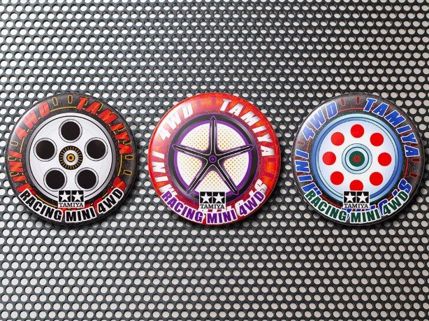 Tamiya 67437 - Mini 4WD Badge Collection Vol.2 (Tires & Wheels X3)