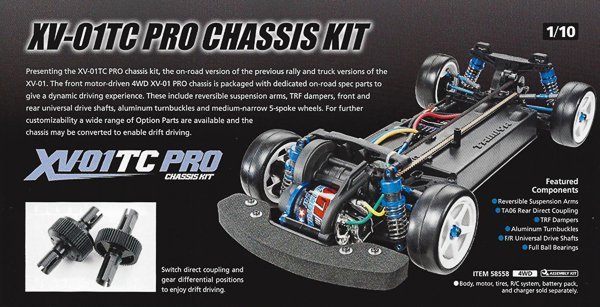 Tamiya 58558 XV-01 110 RC TC PRO Touring Car