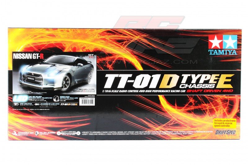 Tamiya 58455 - 1/10 RC Nissan GT-R Drift Spec - TT01ED - TT-01D Type-E Chassis