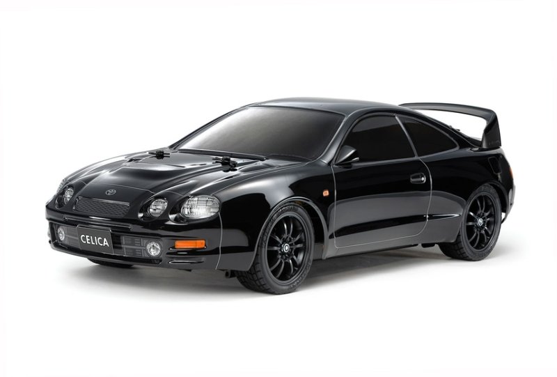 Tamiya 47510 - 1/10 RC Car Toyota Celica GT-Four (ST205) Black Painted Body (TT-02)