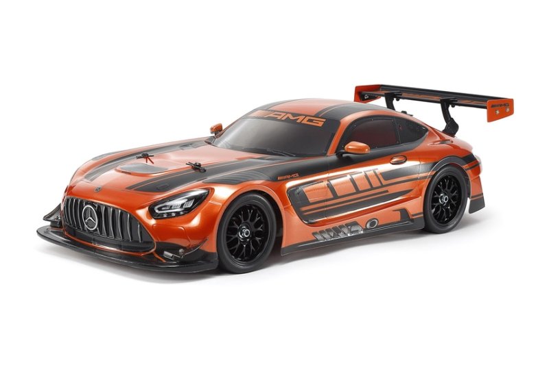 Tamiya 47519 - 1/10 RC Mercedes-AMG GT3 Evo Orange Painted Body (TT-02 Chassis)