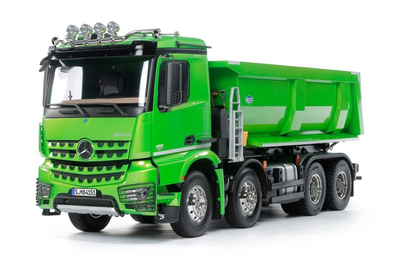 Tamiya 47523 - 1/14 Mercedes Benz Arocs 4151 8/4 Tipper Truck (Candy Green Edition Limited)