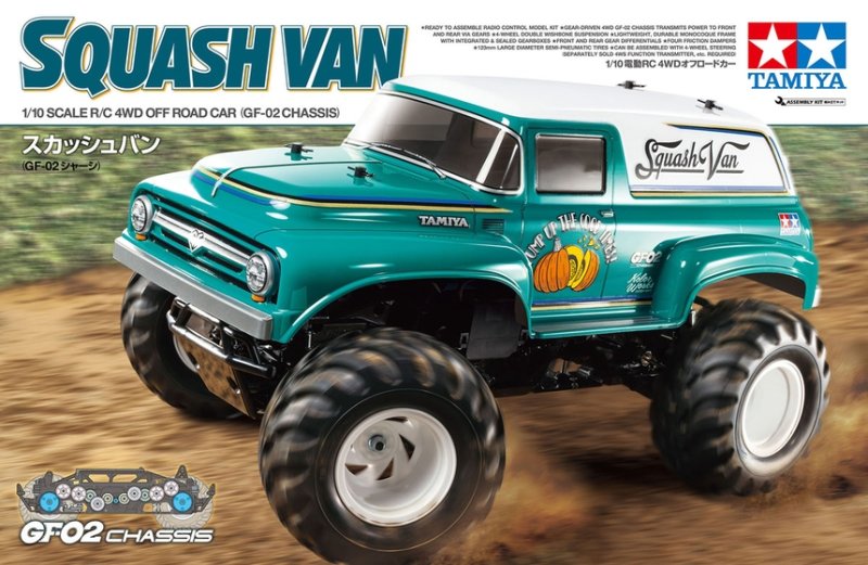 Tamiya 58725-60A - 1/10 RC Squash Van (GF-02) (without ESC)