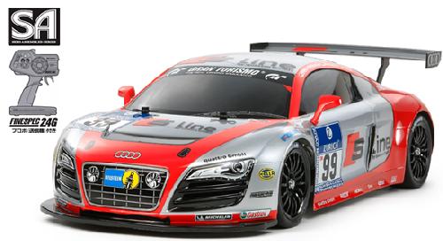 Tamiya 51471_57984_COMBO - 1/10 RC RTR XB 2.4Ghz Audi R8 LMS 24h Nurburgring (Clear Body) (TT-02 Chassis)