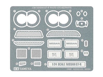 Tamiya 12623 - 1/24 Nissan GT-R Photo-Etched - Parts Set