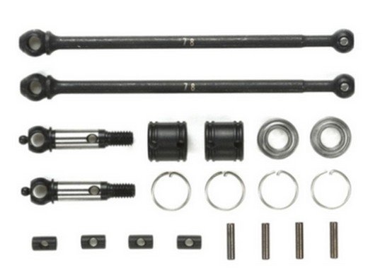 Tamiya 42283 - Buggy Double Cardan Drive Shaft (Front, 2 Pcs.) for DB-01/DB-02/TRF503/TRF502X