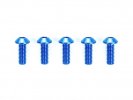 Tamiya 42329 - TRF 3x8mm Hex Head Screws HG Aluminium (Blue/5 Pcs.)