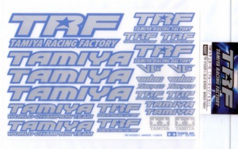 Tamiya 42237 - RC TRF Sticker C Blue Border/Mirror