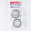 Tamiya 47351 - 10-Spokes Wheel White Adhesion Fiber Mold Tire C - 24mm/0 (2pcs)