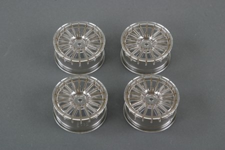 Tamiya 49413 - Medium-Narrow 24mm 18-Spoke Wheels 0(Smoke)