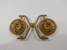 Tamiya 53107 - Wheel Cap (Mesh ,Gold 2pcs) for 50548/50549