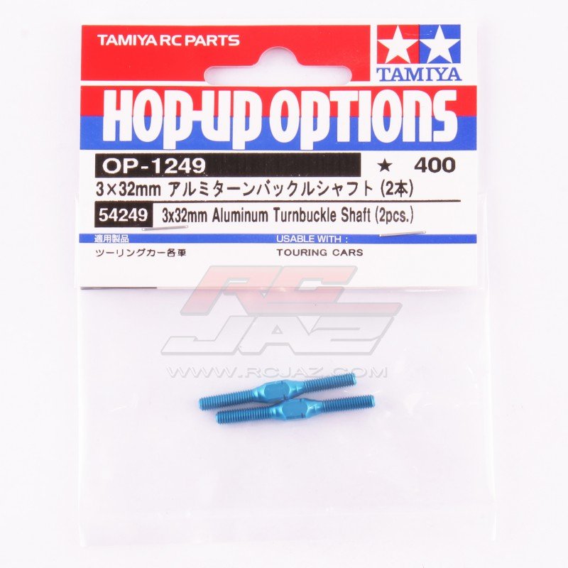 Tamiya 54249 - 3x32mm Aluminum Turnbuckle Shaft (2pcs.) OP-1249