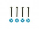 Tamiya 22013 - GB-01S Wheel Collar (Blue) & Bolt Set TamTech-Gear OP-2013