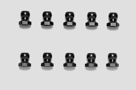 Tamiya 53641 - 5mm Aluminum Ball Nut Red OP-641