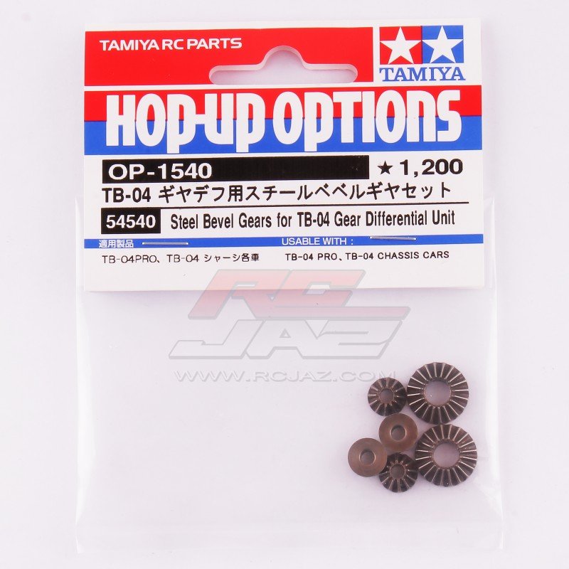 Tamiya 54540 - OP.1540 RC Steel Bevel Gears - For TB04 Gear Differential Unit OP-1540