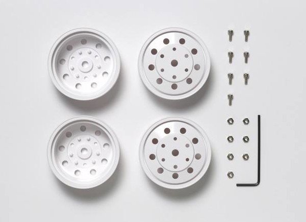 Tamiya 56542 - Rear Wheels (22mm Width / White)