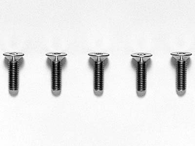 Tamiya 53535 - Titanium Countersunk Hex Head Screw 3x10mm OP-535