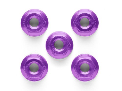 Tamiya 84085 - 4mm Aluminium Flange Nut Purple *5