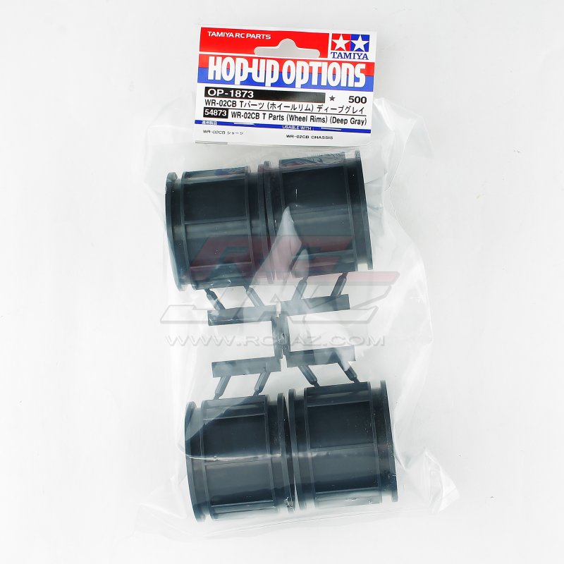 Tamiya 54873 - WR-02CB T-Parts (Wheel Rims) (Deep Gray) OP-1873