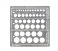 Tamiya 74150 - Modeling Template (Round/1-12.5mm)