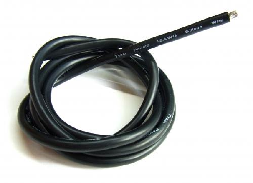 TEAMPOWERS Silicon Wire 12AWG 1M-(Black) (TP-SW12BK)