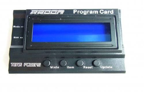 Team Powers Radon Series Program Card