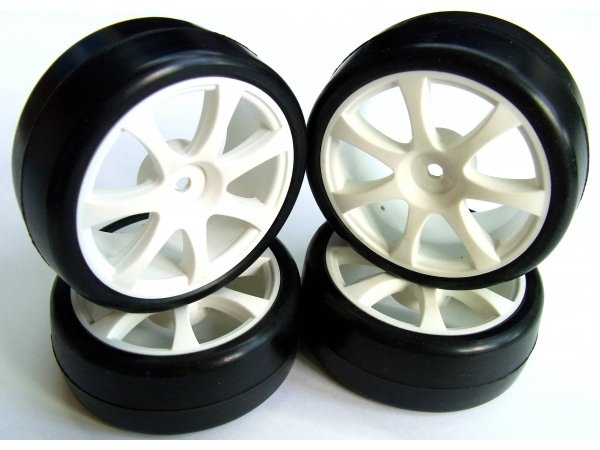 TEAMPOWERS 1:10 Touring Car Rubber Tire Set(7 strokes, Pre-Glue, 35RU) (TP-TPG3514RU-H)