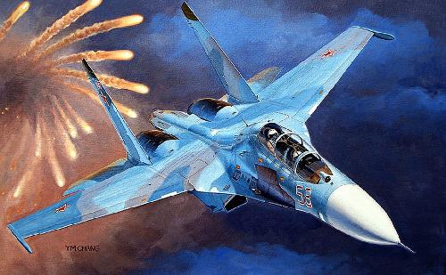 Trumpeter 01645 - 1/72 Russian Su-27UB Flanker C Fighter