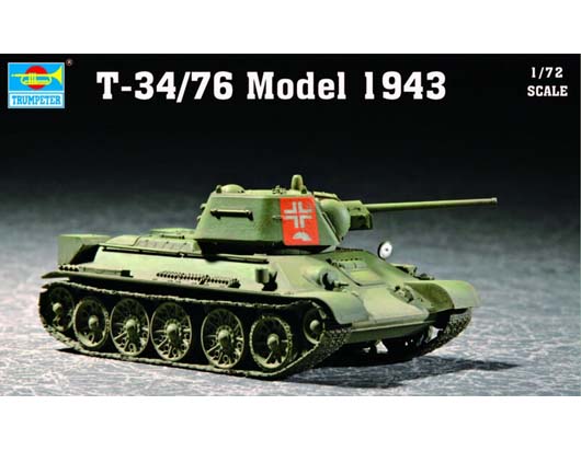 Trumpeter 07208 1/72 Soviet T-34/76 MOD.1943