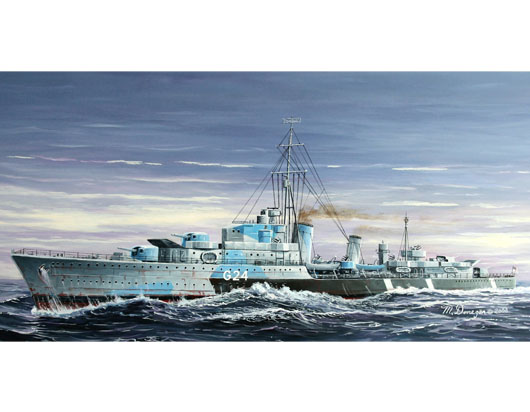 Trumpeter 05759 Tribal-class destroyer HMCS Huron (G24)1944 WWII