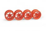 XRAY 389946 M18MT Starburst Wheels - Orange (4)