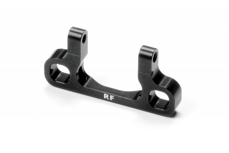 XRAY 333713 - Aluminium Rear Lower 1-piece Suspension Holder - Front - Black - Rf