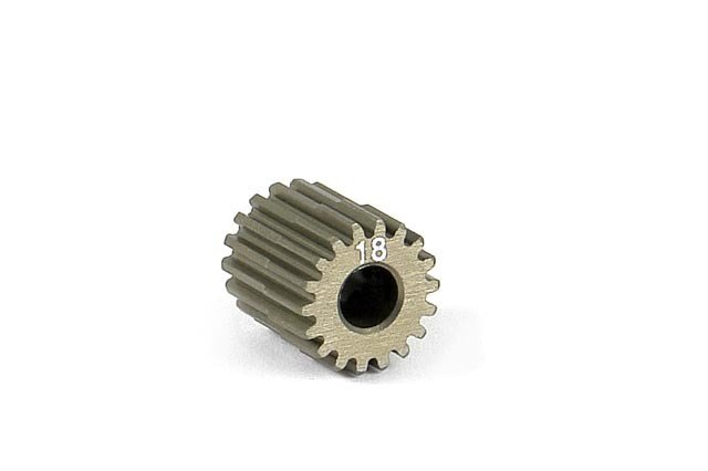 XRAY 305968 Narrow Pinion Gear Aluminum Hard Coated 18T/64