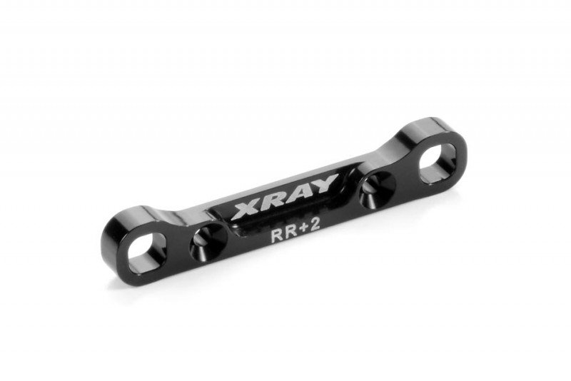 XRAY 363321 Aluminum Rear Lower Suspension Holder +2 - Rear - 7075 T6 (5mm)