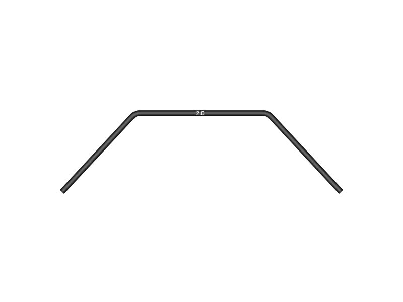 XRAY 342480-S ANTI-ROLL BAR Front 2.0MM - Short