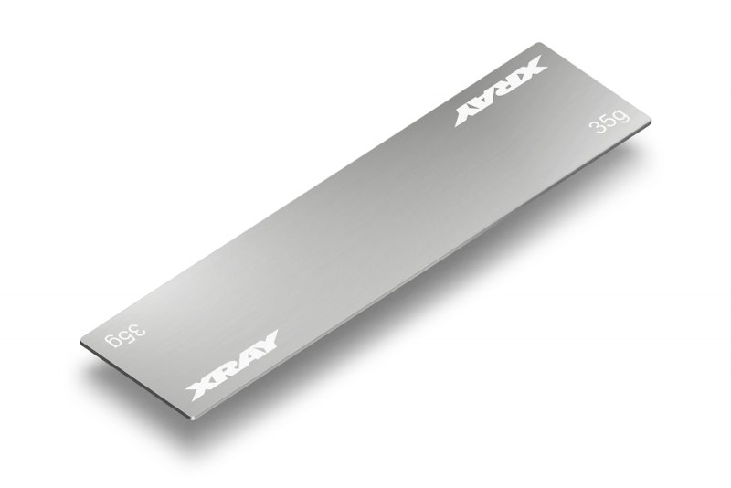 XRAY 309862 Stainless Steel Weight For Narrow Battery Pack 35g