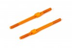 XRAY 372615-O Aluminum Adj. Turnbuckle 50mm M3 L/R - Swiss 7075 T6 - Orange (2)