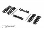 XRAY 352304 Aluminum Front Lower Suspension  Holders Set -Square Adj. Roll-C.