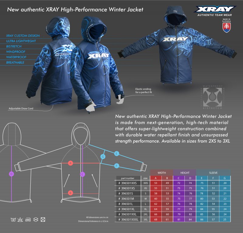 XRAY 396501L - Xray High-performance Winter Jacket (L)
