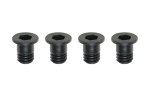 Yokomo ZC-F34SB M3x4 Flat Head Socket Step Screw (Black) 4pcs.