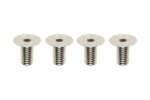 Yokomo ZC-F36SH High-Precision Machining FH Screws (120?) for MS2.0 Aluminum Chassis M3x6mm (4pcs)