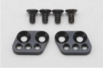 Yokomo TS-2130 - Team SUZUKI Aluminum low mount plate for DRIFT PACKAGE/D-MAX (Black)